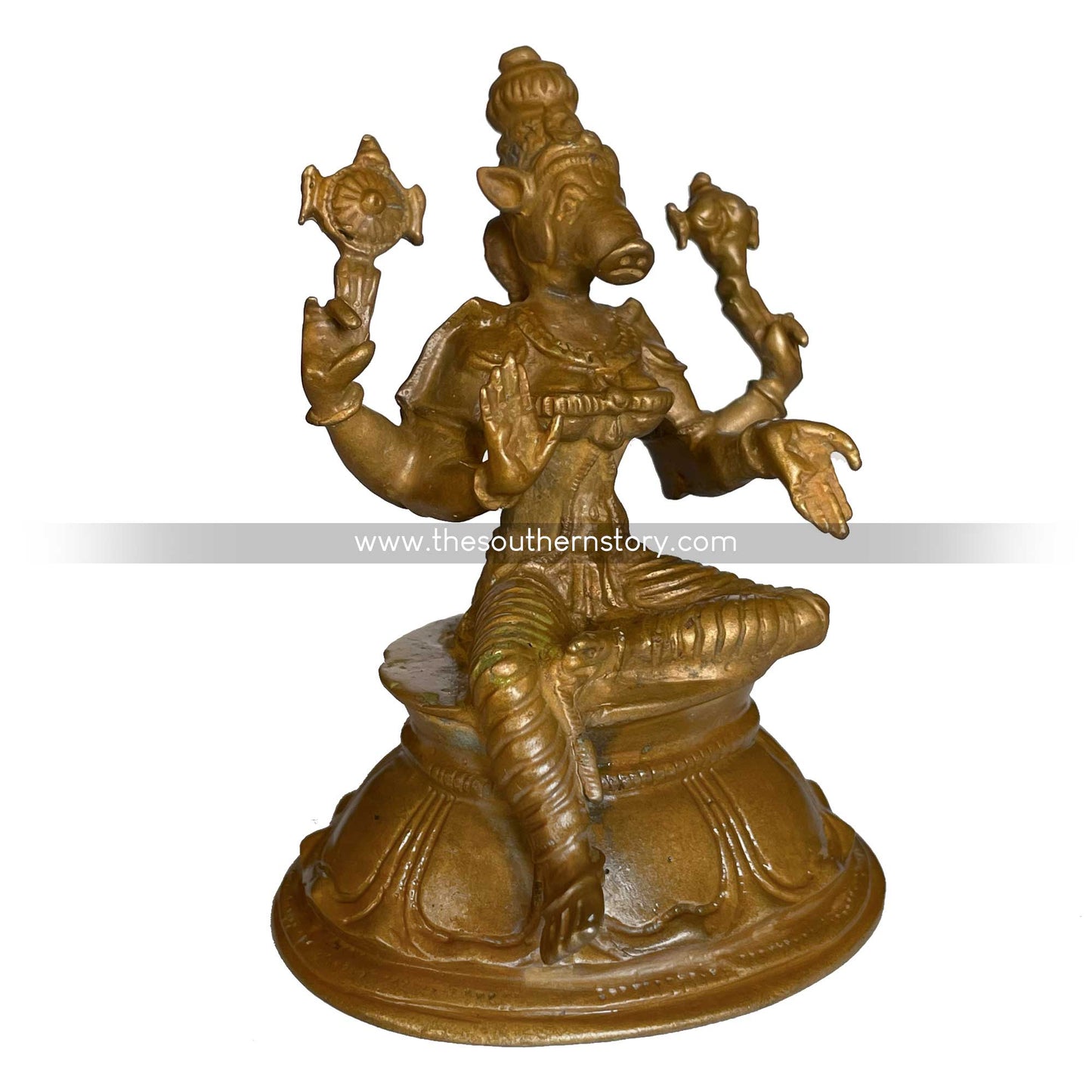Varahi amman Antique Bronze Idol (4 inch)