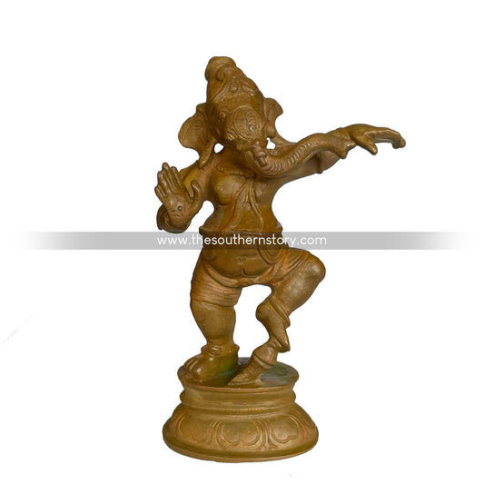 Narthana Ganesha Antique Bronze Idol (3.5 inch)
