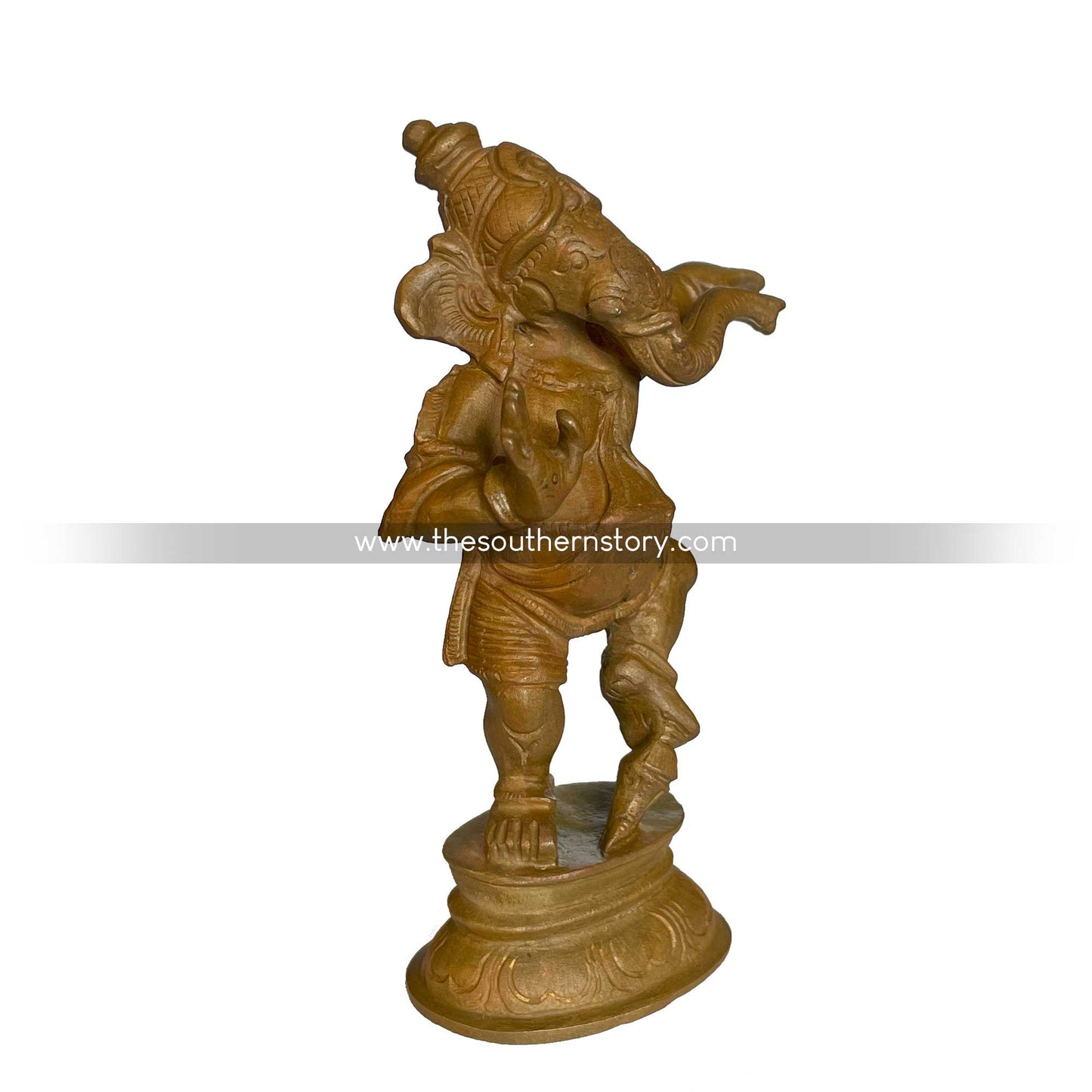 Narthana Ganesha Antique Bronze Idol (3.5 inch)