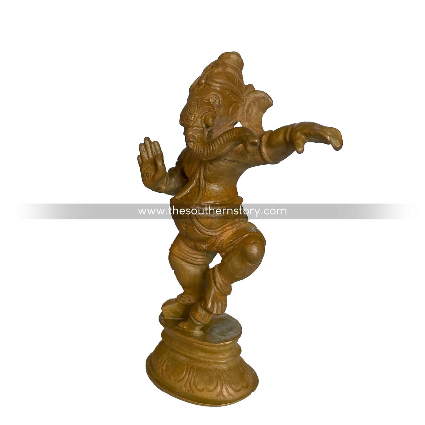 Narthana Ganesha Antique Bronze Idol (3.5 inch)