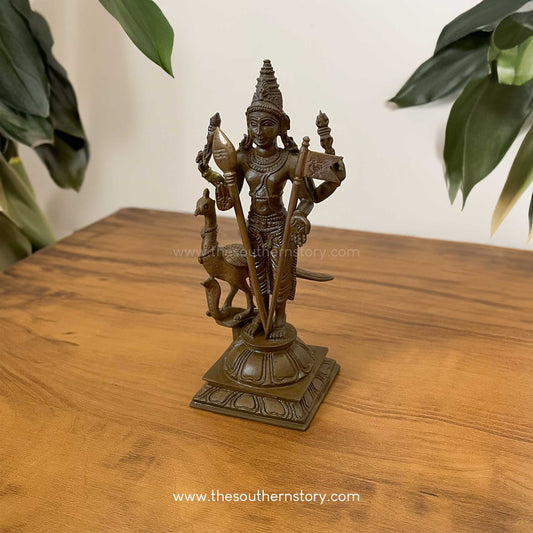 Murugan Antique Bronze Idol (5.5 inch)