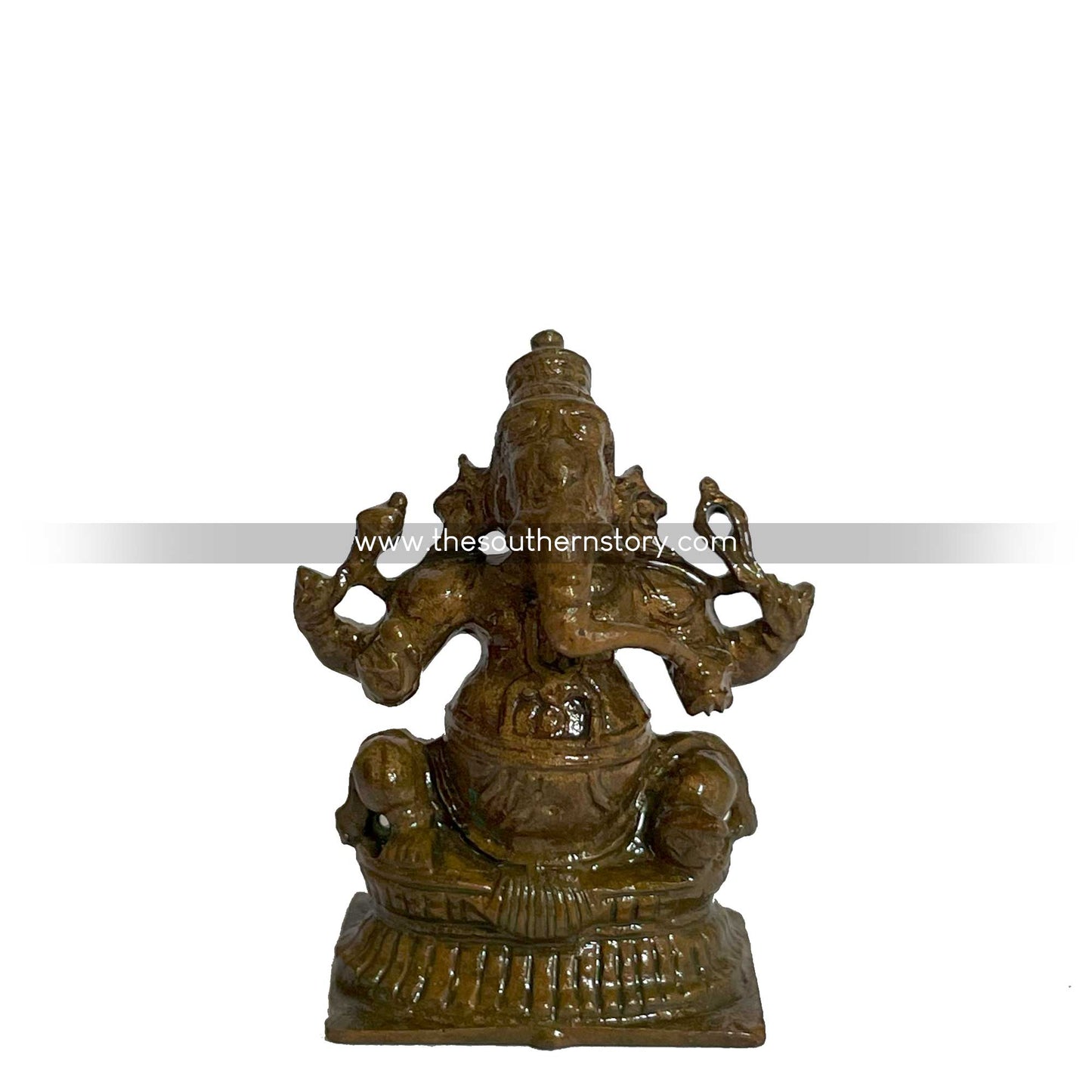 Ganesha Antique Bronze Idol (1.5 inch)