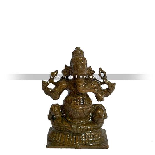 Ganesha Antique Bronze Idol (1.5 inch)