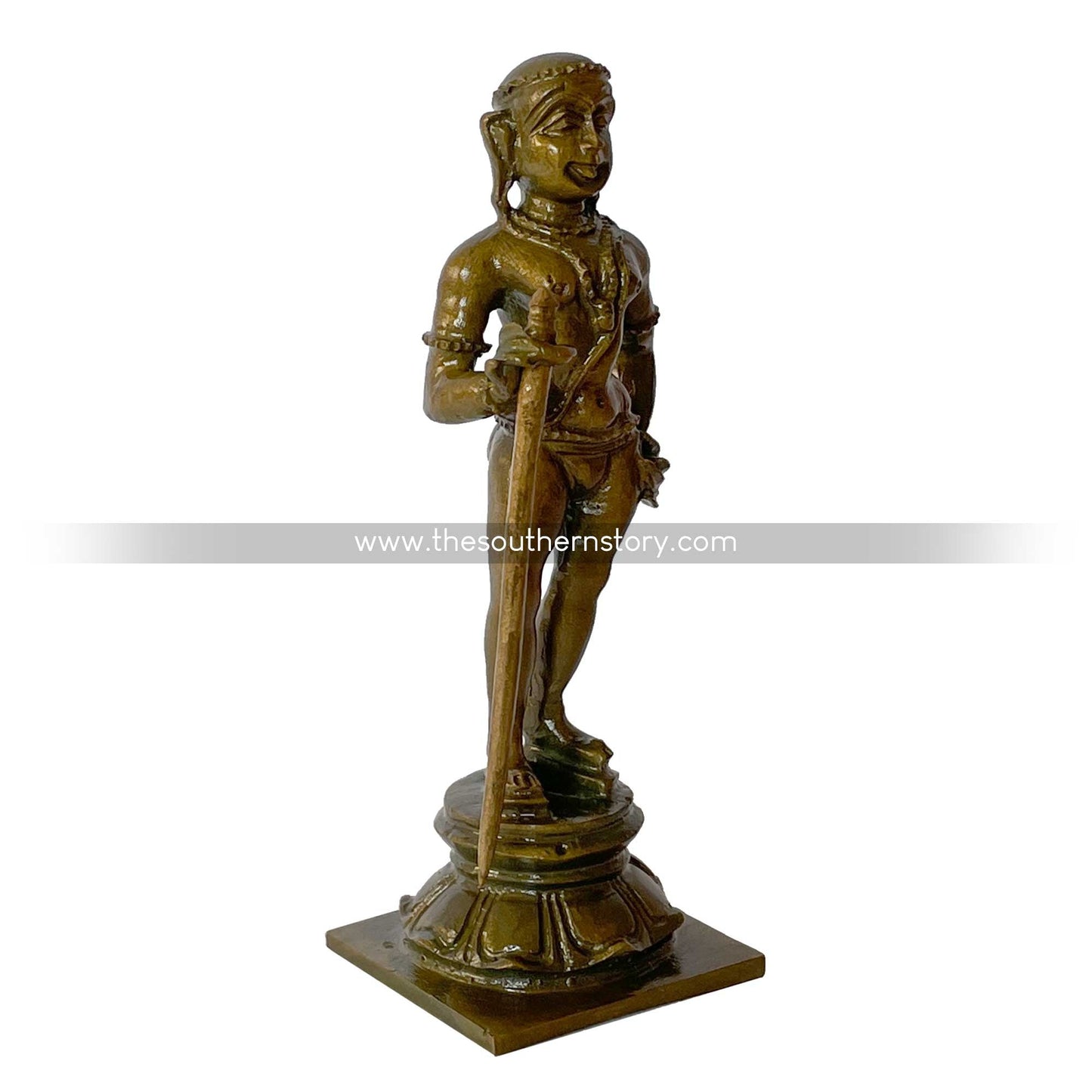 Palani Murugan Antique Bronze Idol (4 inch)