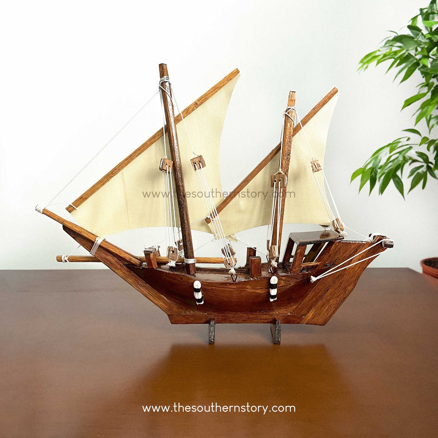 Uru Wooden Boat (24 inch) - Handcrafted wooden boat from Bepore