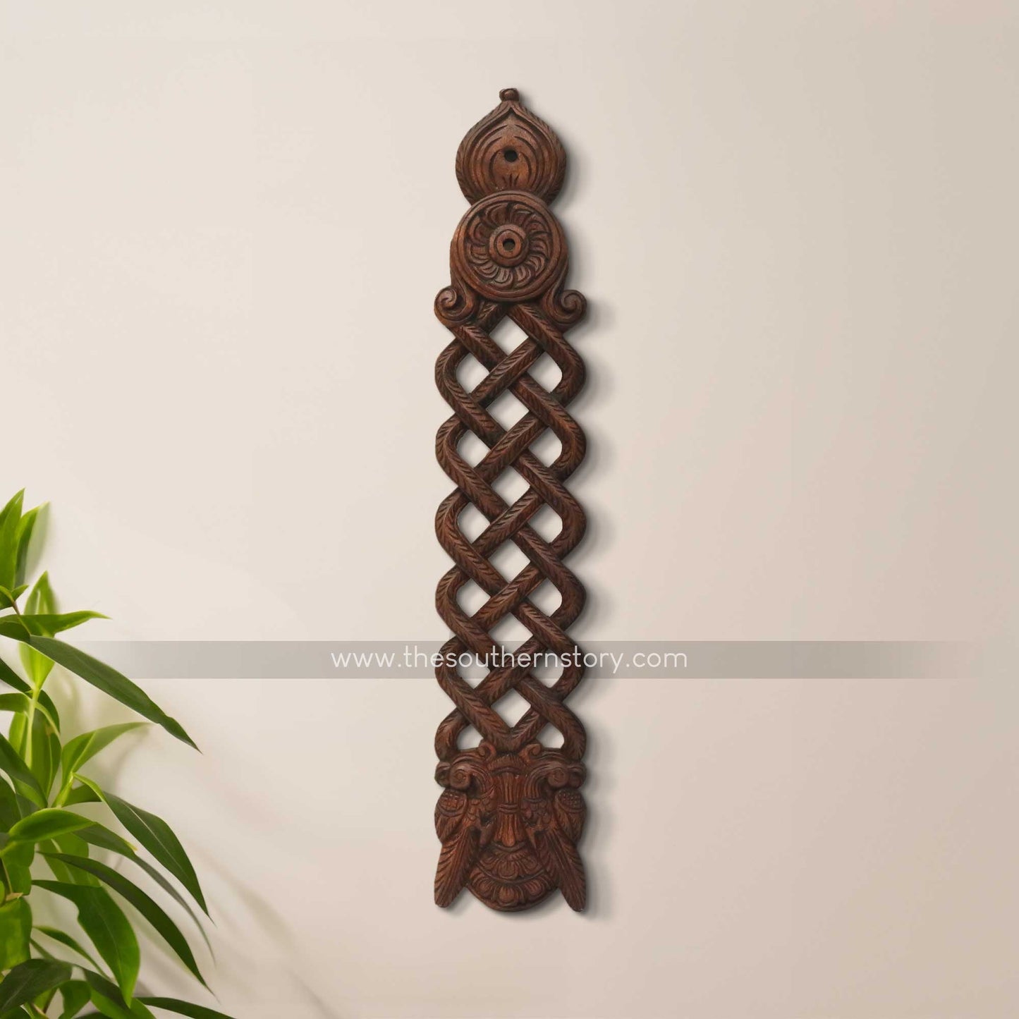 Chettinad wooden carved wall hanging (36 inch)