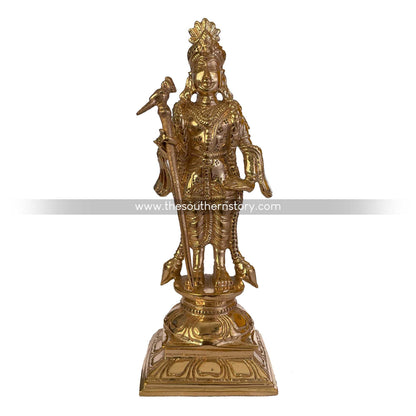 Raja Alangara Murugan Bronze Idol (6 inch)