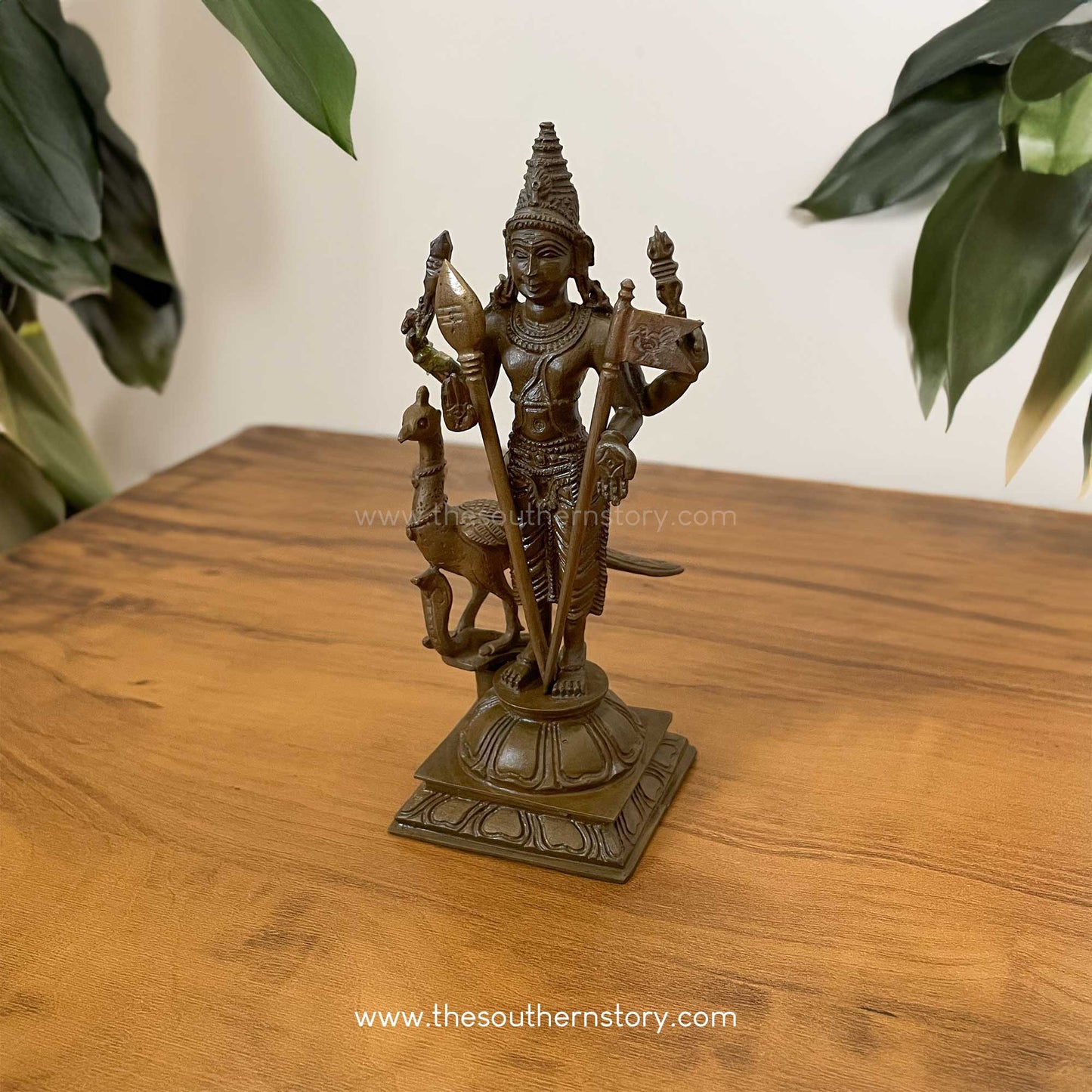 Murugan Antique Bronze Idol (5.5 inch)