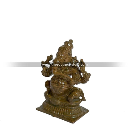Ganesha Antique Bronze Idol (1.5 inch)