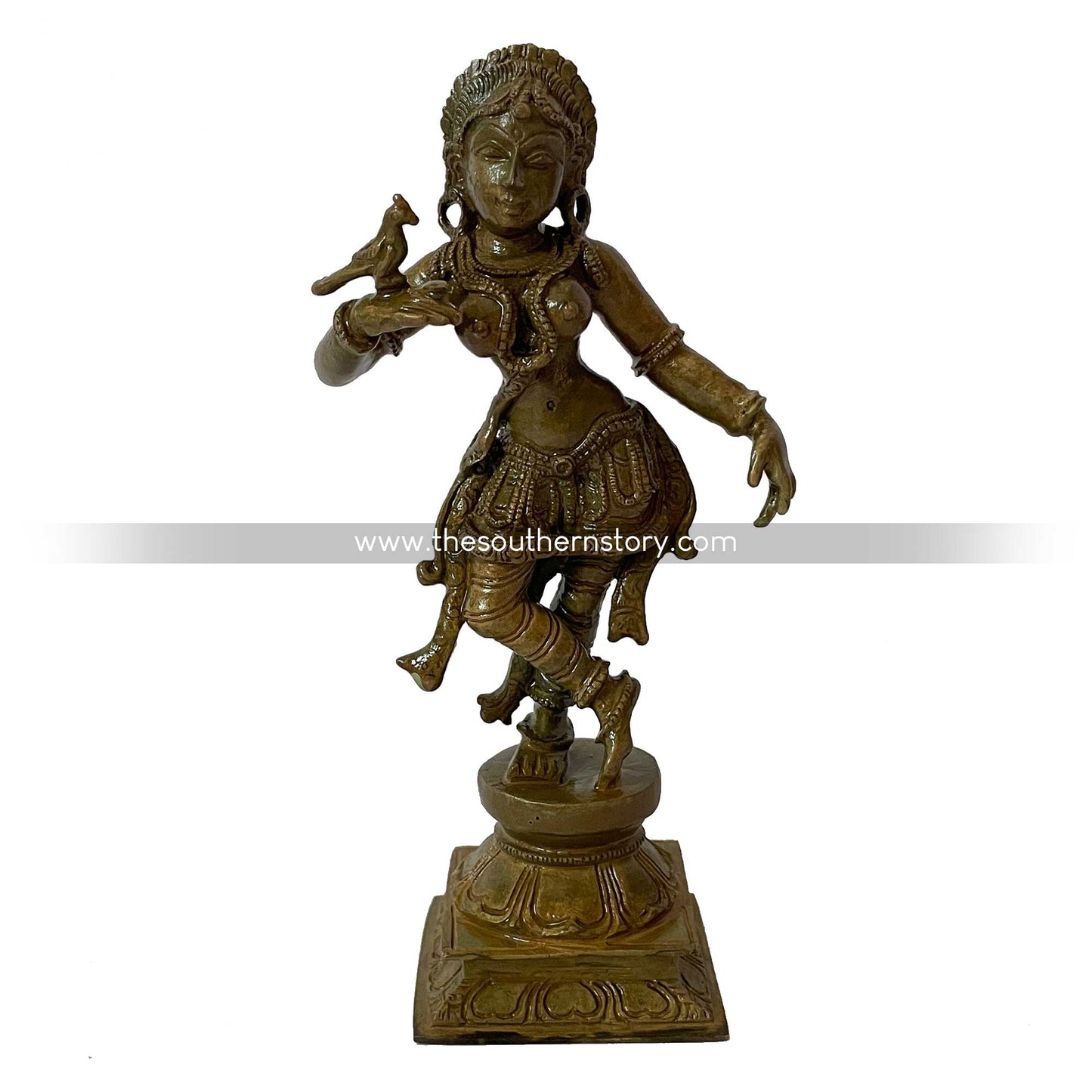 Apsara / Dancing lady Antique Bronze Idol (6 inch)