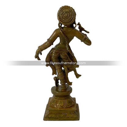 Apsara / Dancing lady Antique Bronze Idol (6 inch)