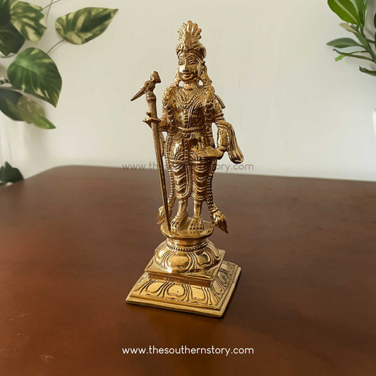 Raja Alangara Murugan Bronze Idol (6 inch)