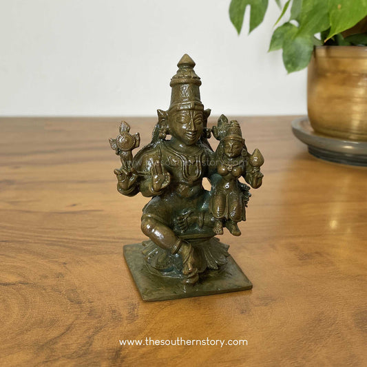 Lakshmi Narayanan Antique Bronze Idol (3 inch)